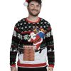 Chimney Santa Sweater with Drink Pocket