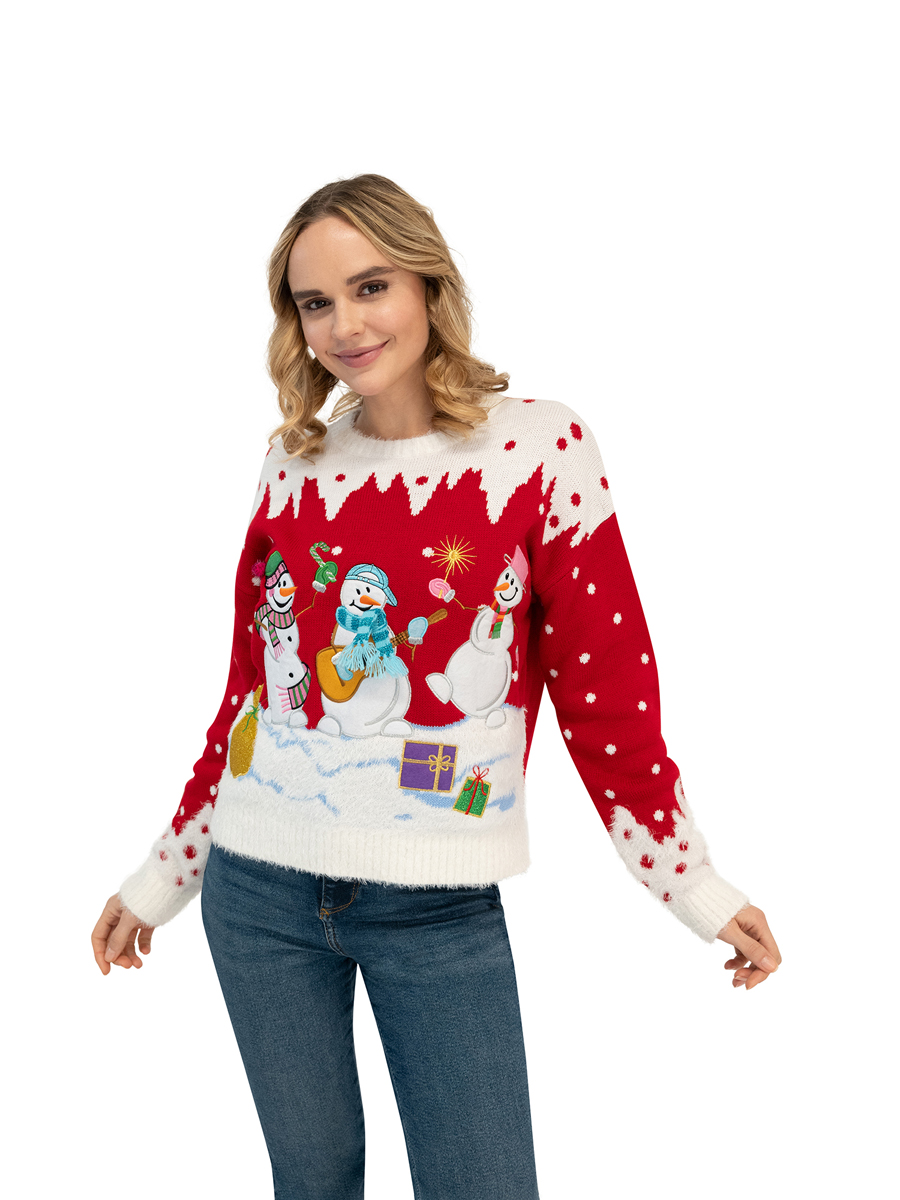 Women's Frosty Friends Christmas Sweater Jollidays