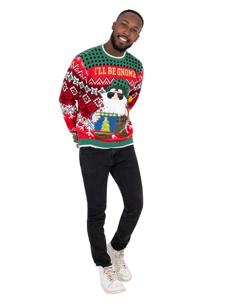 I'll Be Gnome For Christmas Pullover Sweater - Image 3