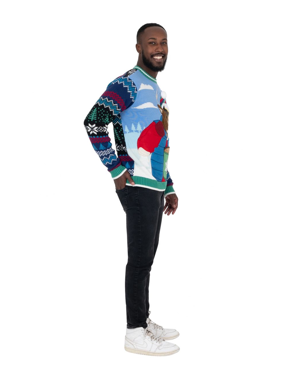 Cozy Reindeer Pullover Sweater - Image 3