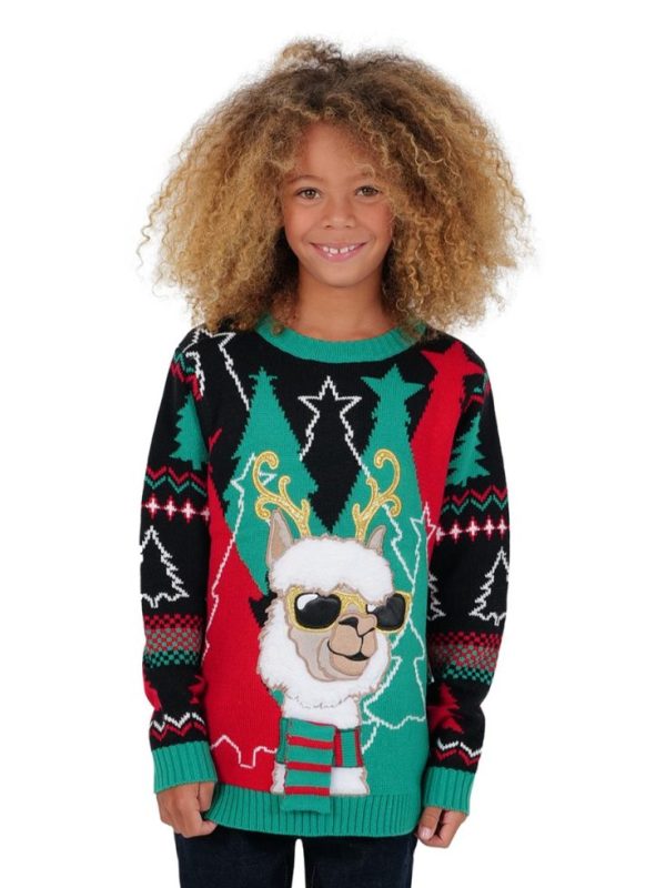 Christmas Llama Pullover Sweater
