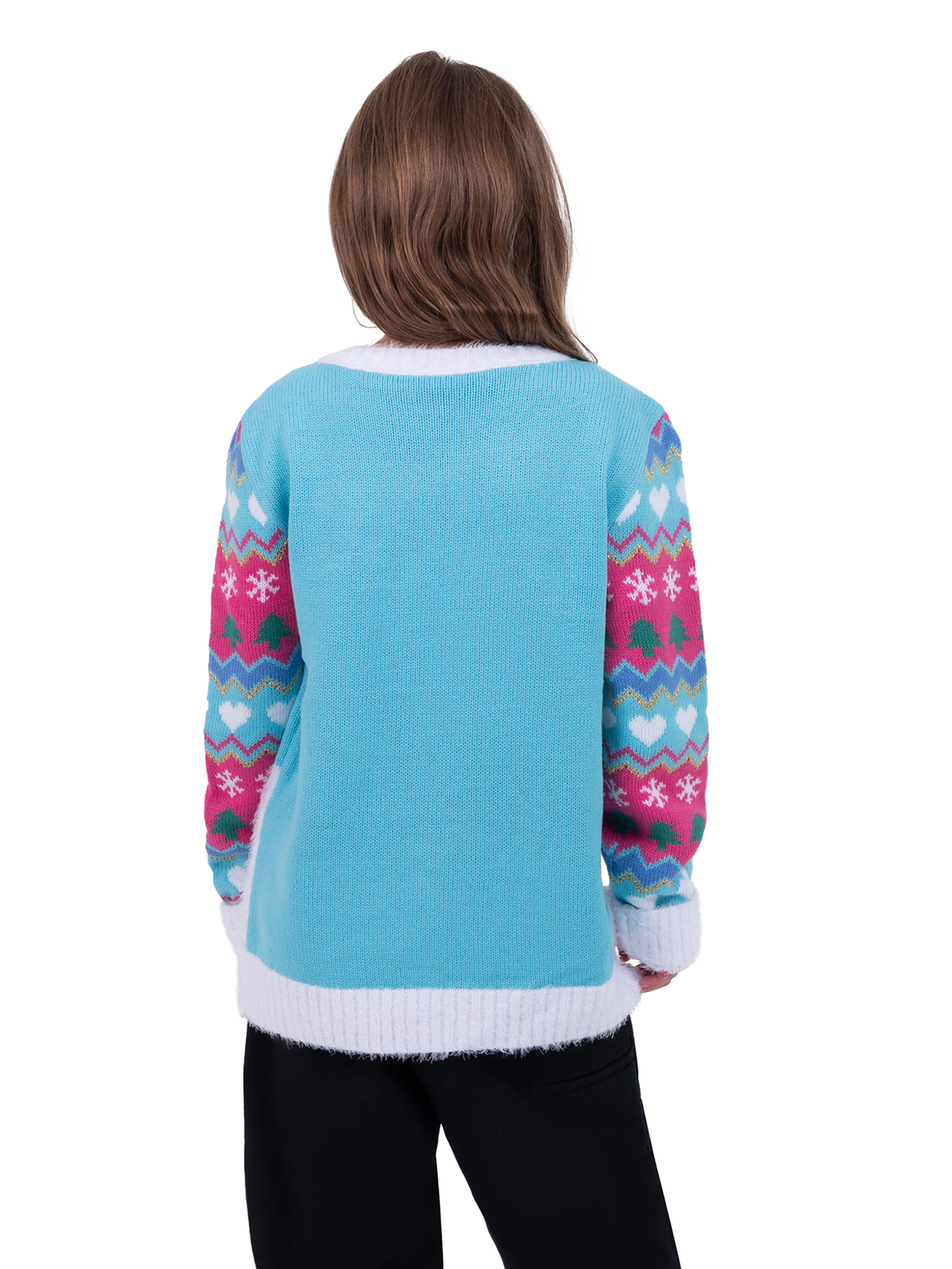 North Pole Penguins Crewneck Long Sleeve Sweater - Image 2