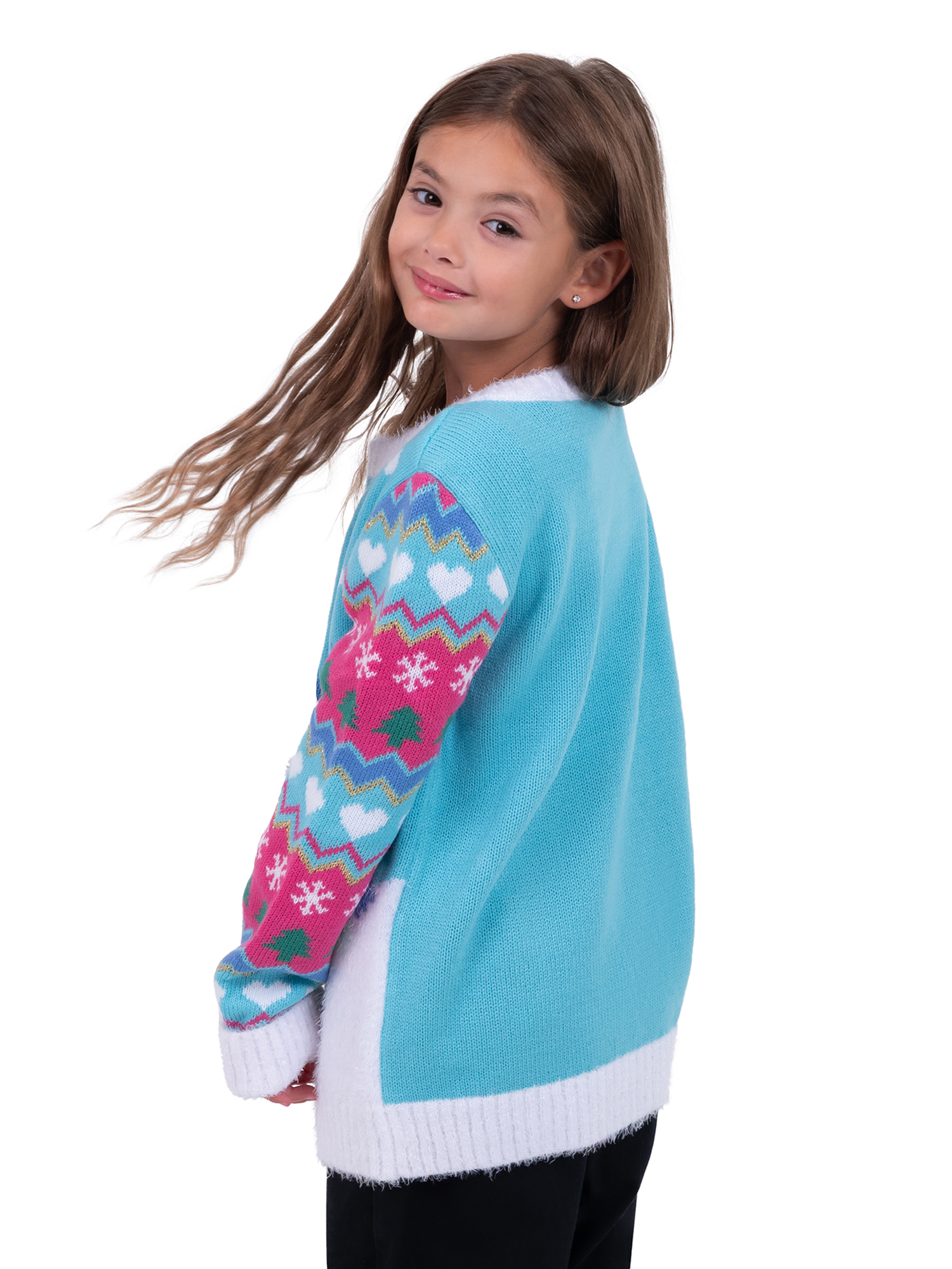 North Pole Penguins Crewneck Long Sleeve Sweater - Image 4