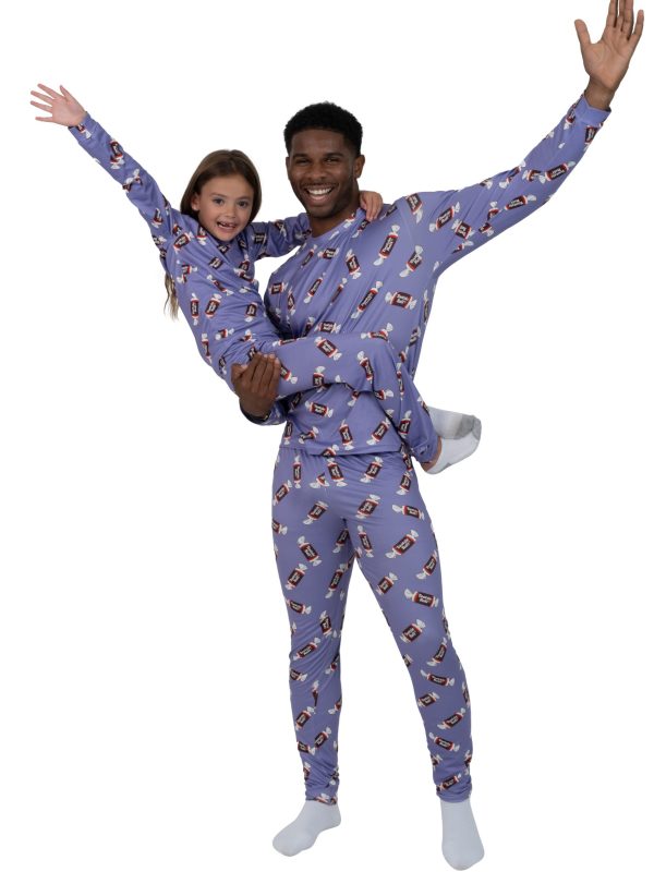 Major Cuddles featuring Tootsie Roll Unisex Kids Long Sleeve Top and Pant Family Pajama Set