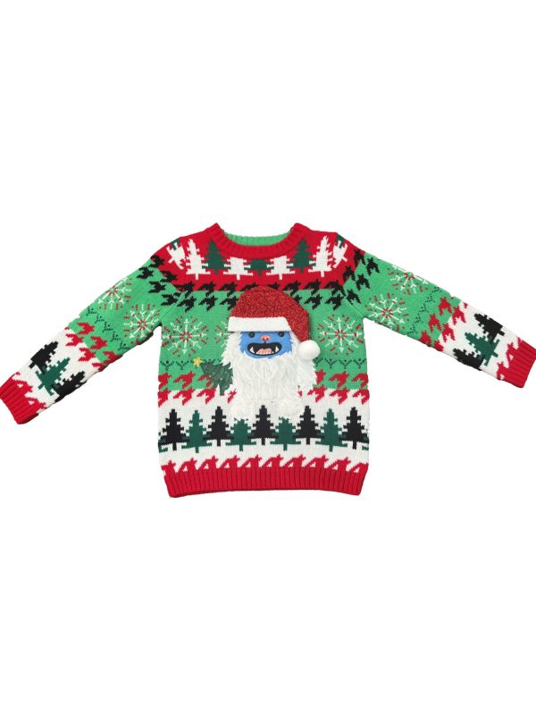 Yeti Santa Sweater for Boys