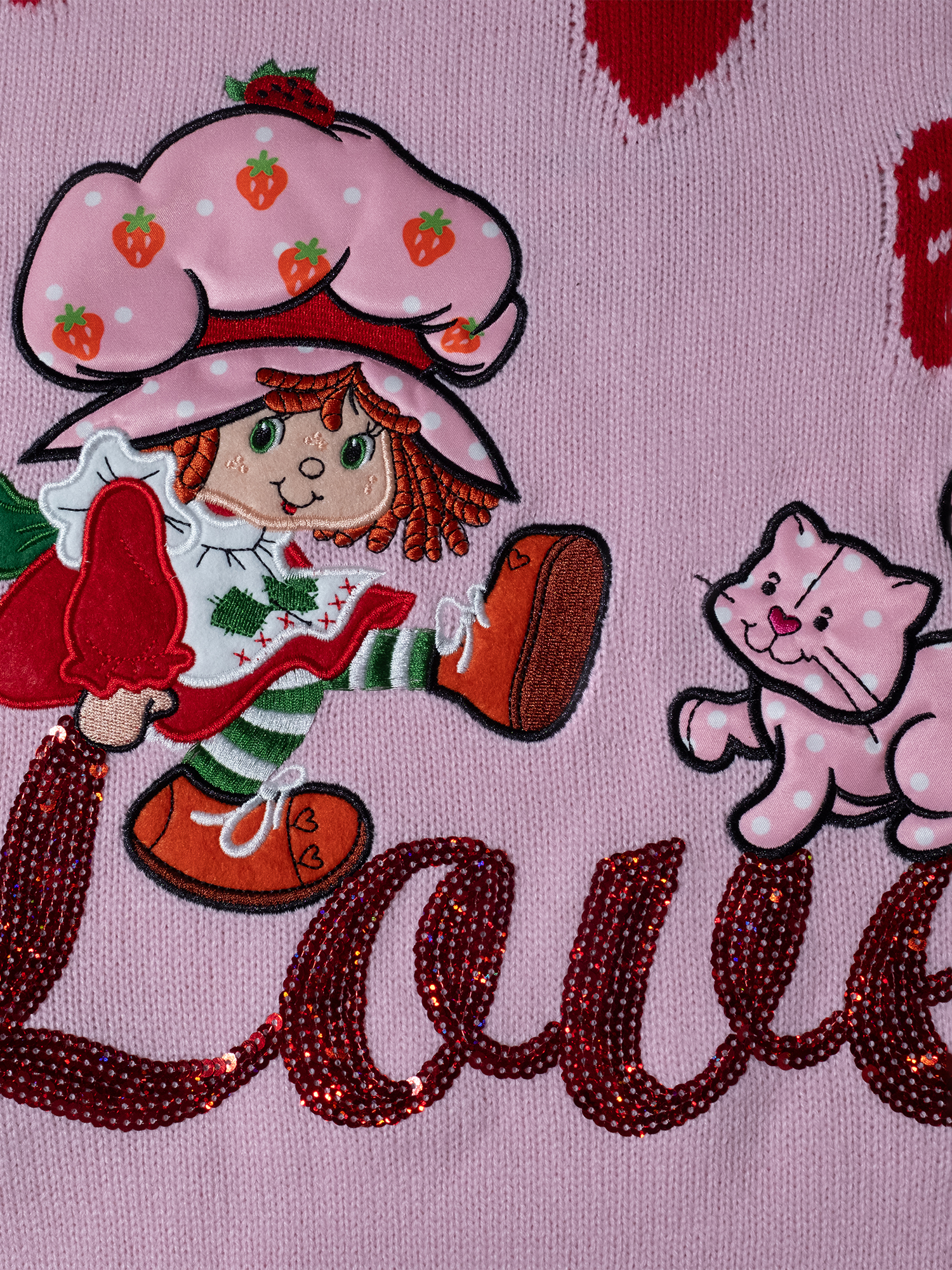 Strawberry Shortcake Love Crewneck Pullover Sweater - Image 2