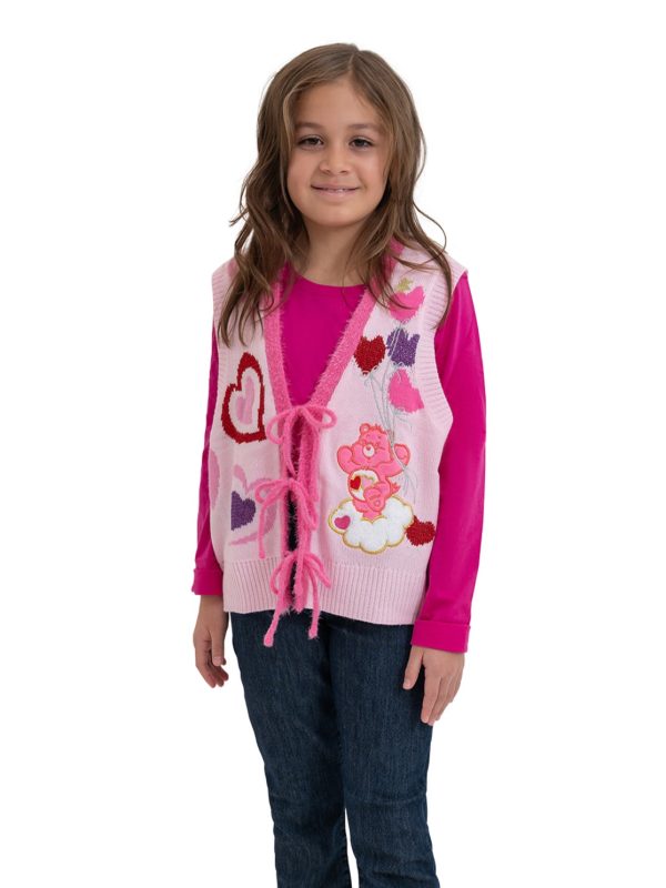 Care Bears Love A Lot Tie Front Sweater Vest