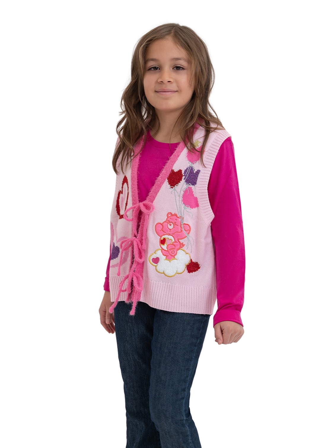 Care Bears Love A Lot Tie Front Sweater Vest - Image 4