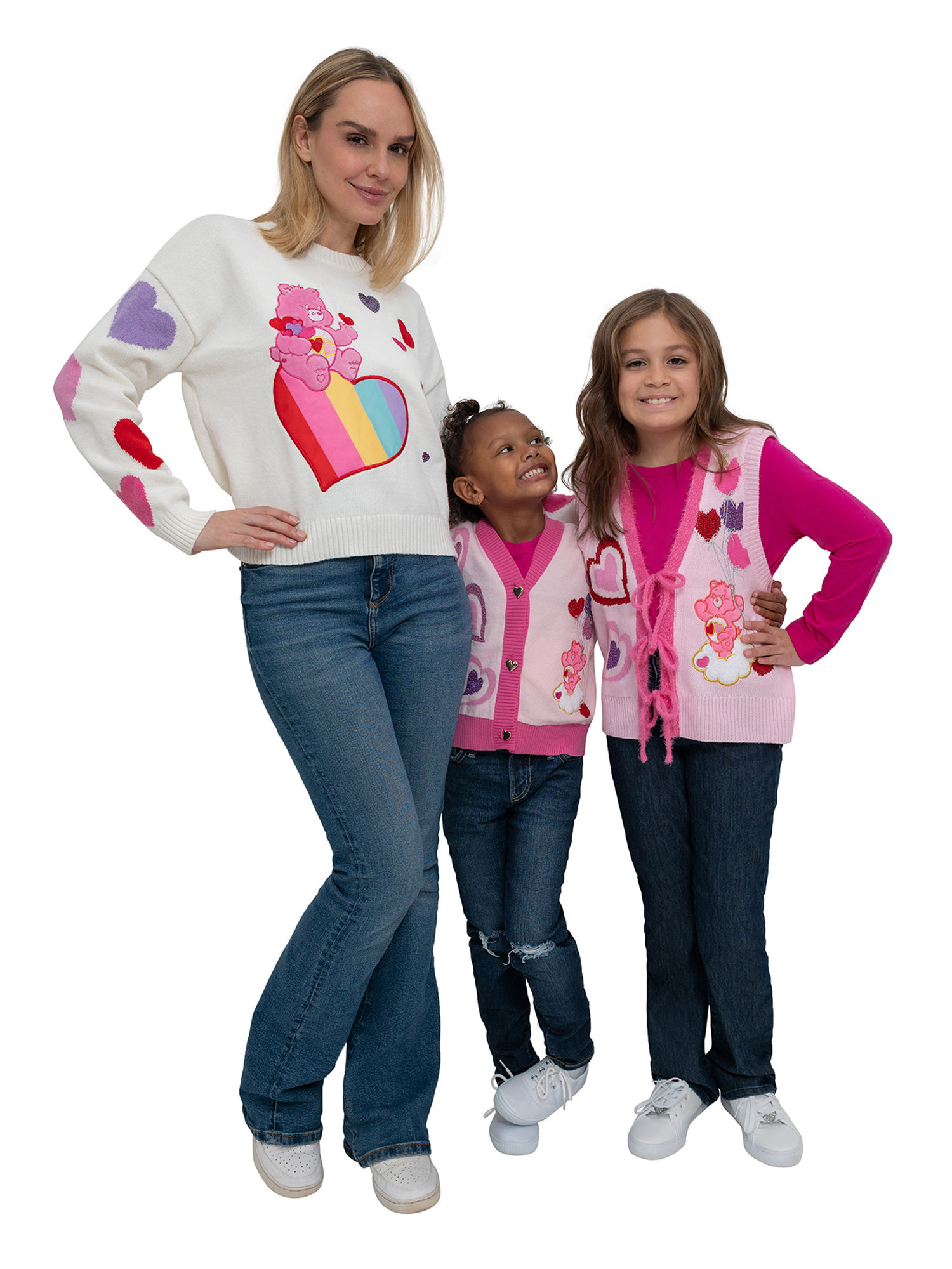 Care Bears All Over Hearts Crewneck Pullover Sweaters - Image 6