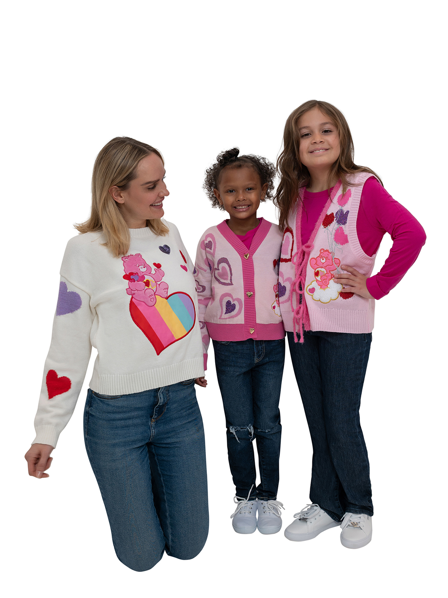 Care Bears All Over Hearts Crewneck Pullover Sweaters - Image 4