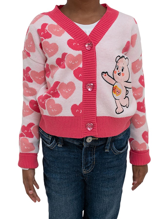 Care Bears Hearts & Bear Long Sleeve Cardigan - Image 5