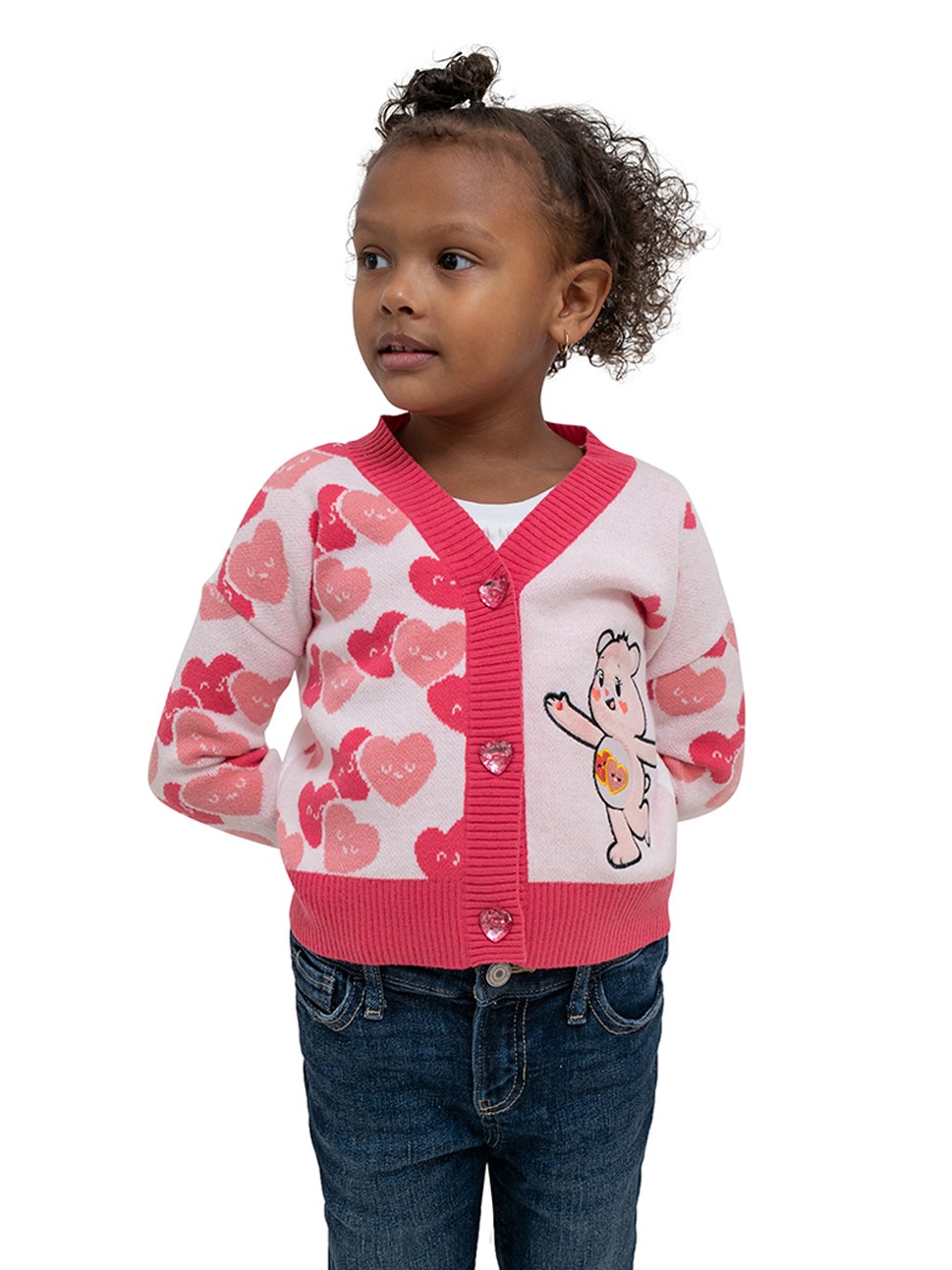 Care Bears Hearts & Bear Long Sleeve Cardigan - Image 4