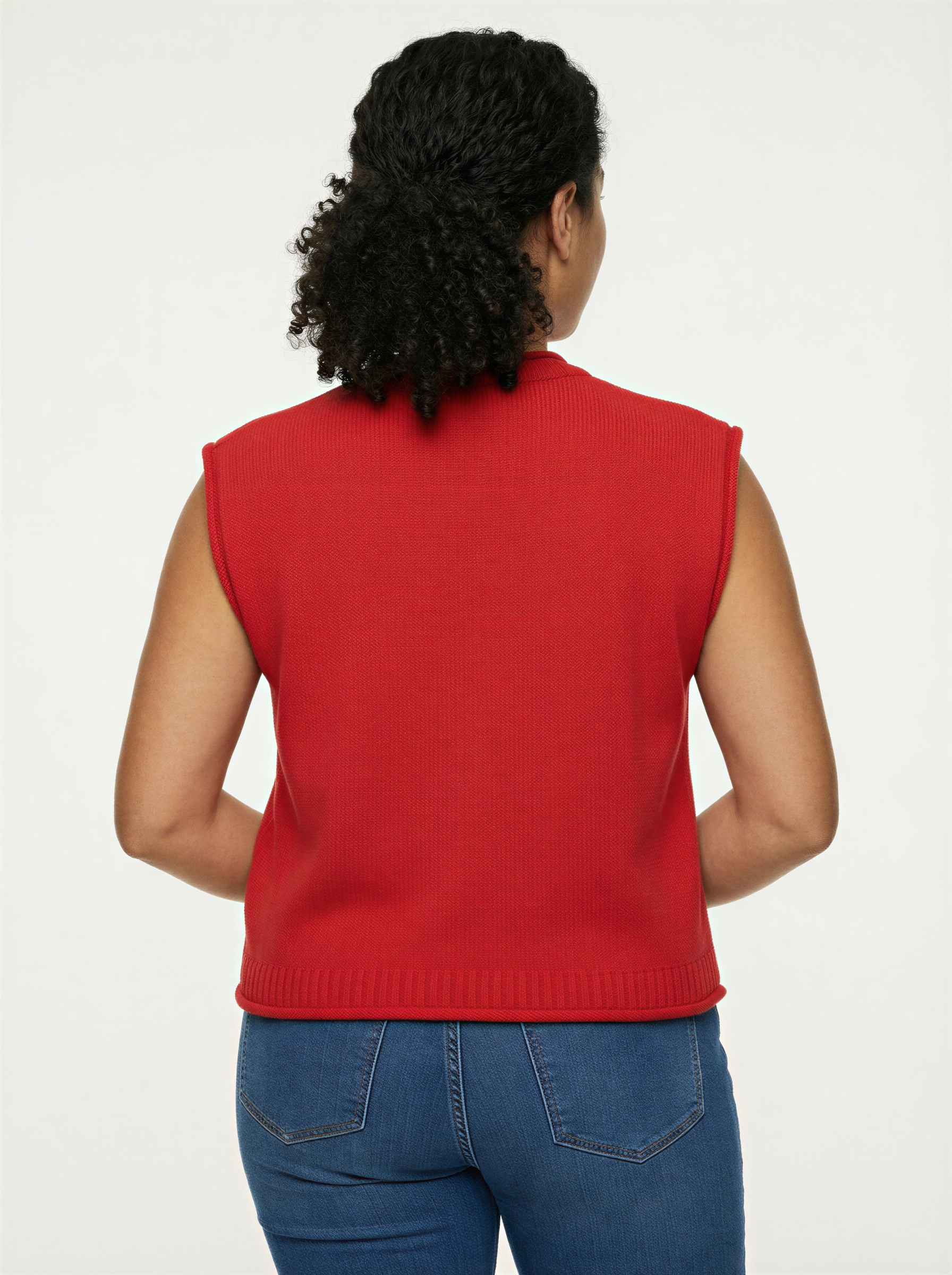 American Flag Sweater Vest for Women - Image 2