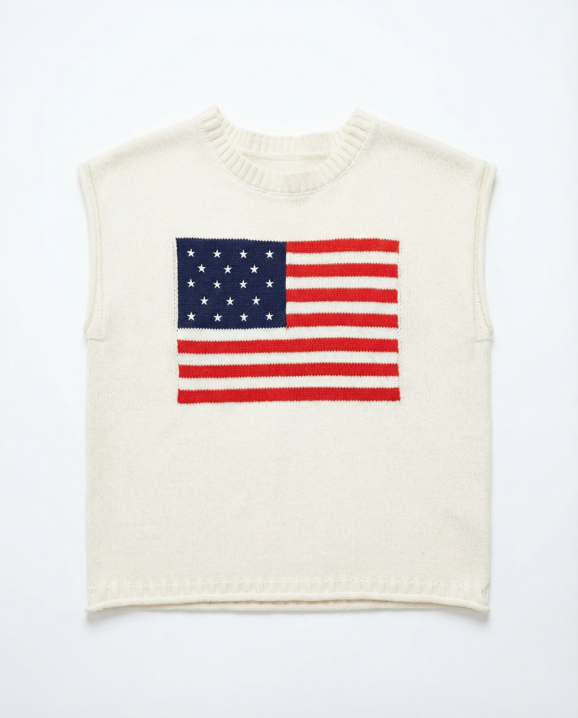 American Flag Sweater Vest for Women - Image 9