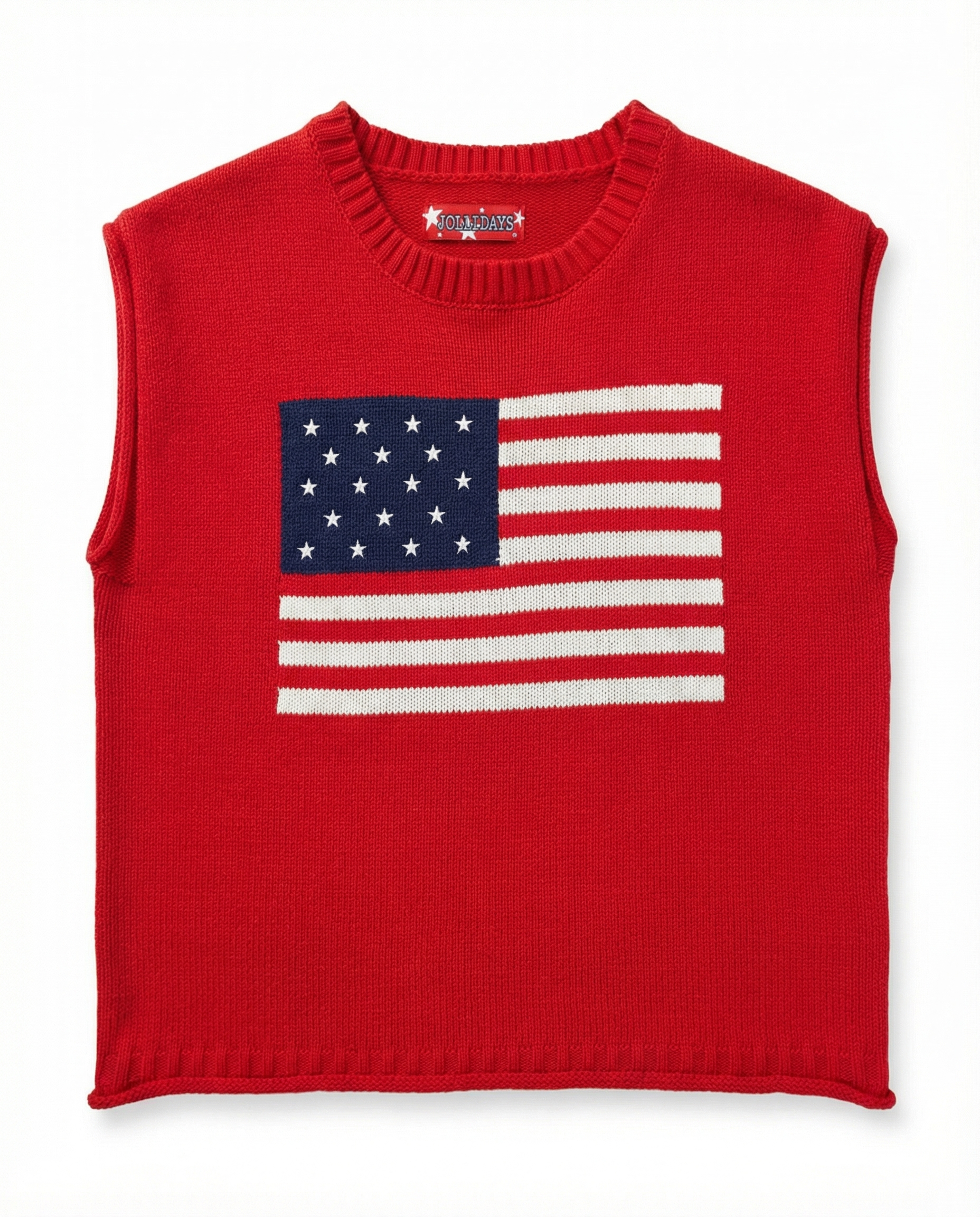 American Flag Sweater Vest for Women - Image 4