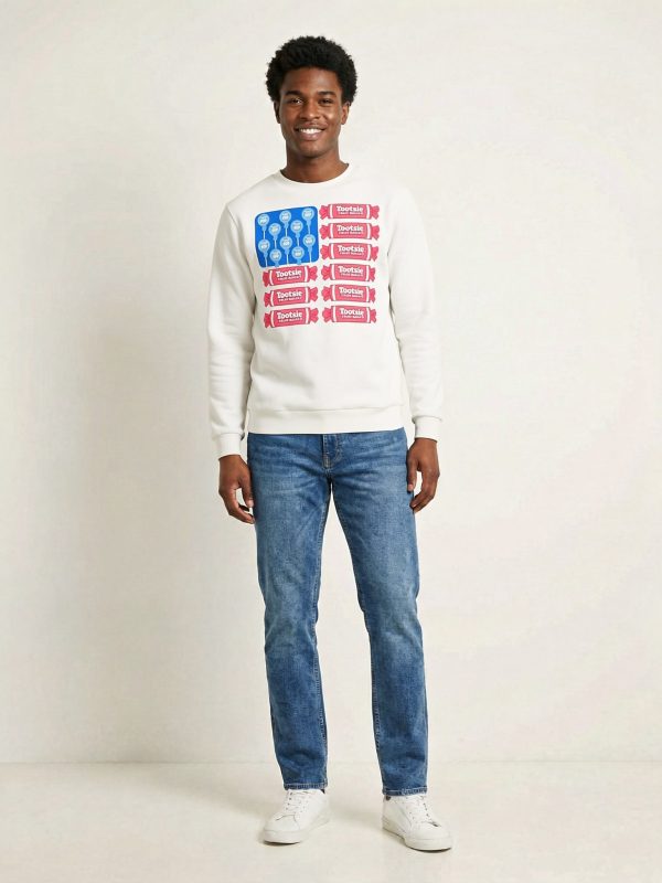 Tootsie Roll Unisex Flag Pullover Sweatshirt for Adults