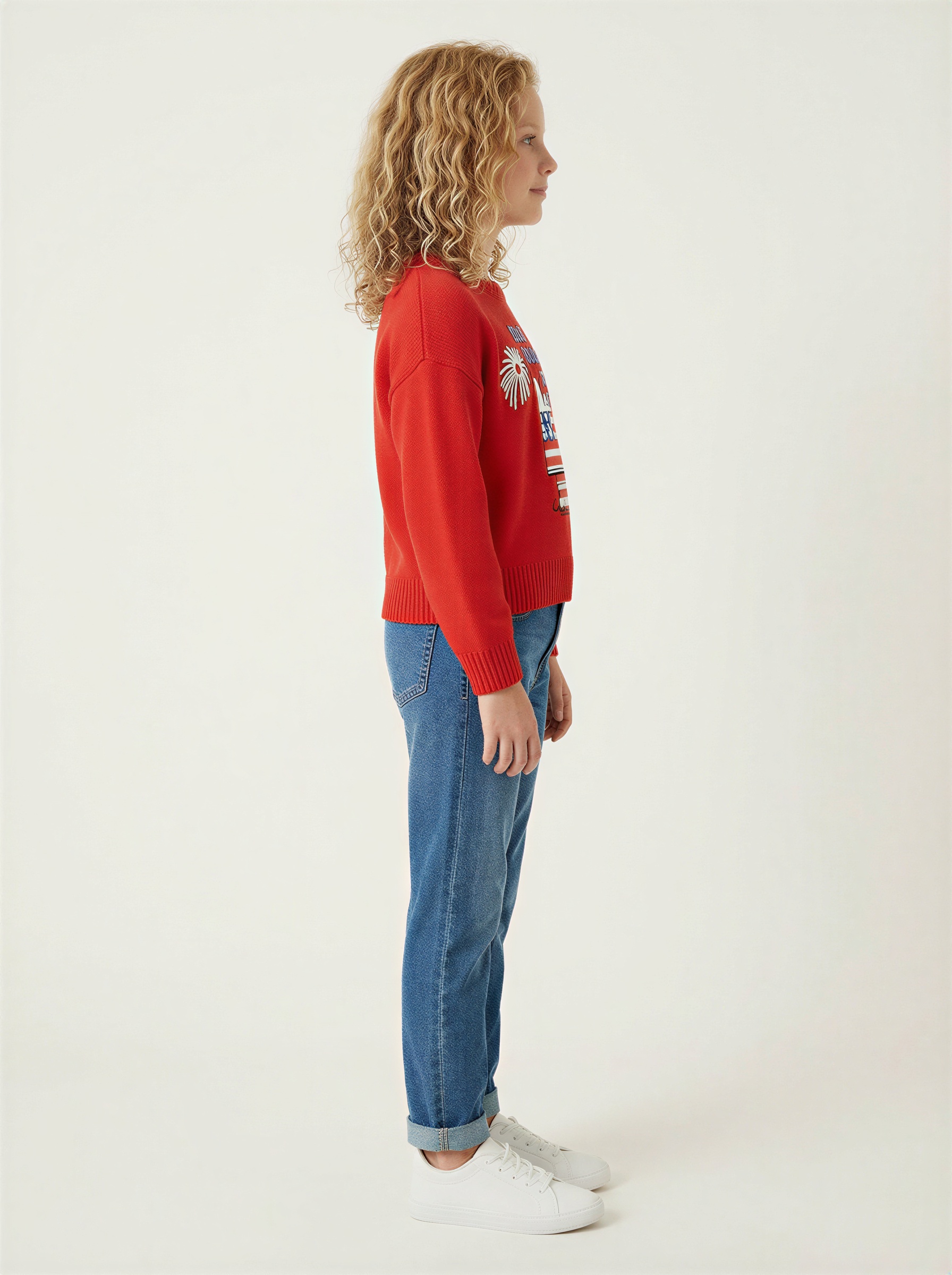 Peanuts Snoopy Star-Spangled Fun Sweater for Girls - Image 3