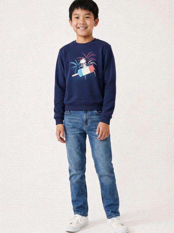 Peanuts Unisex Snoopy Bomb Pop Sweatshirt for Kids
