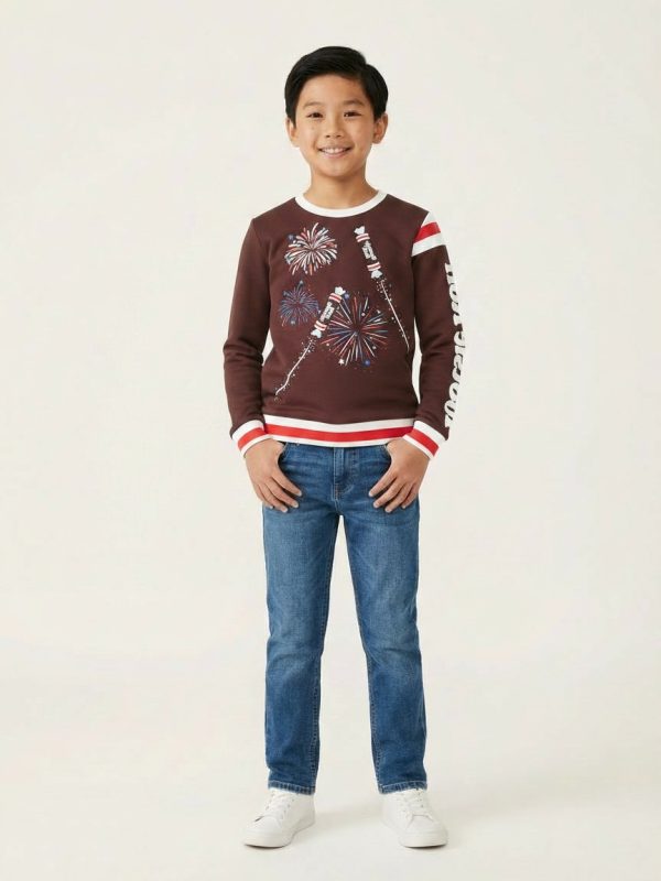 Tootsie Roll Unisex Firework Sweatshirt for Kids