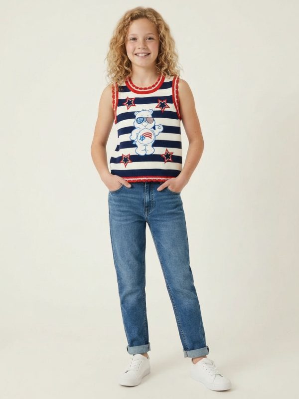 Care Bears Stars & Stripes Sleeveless Sweater Vest for Girls