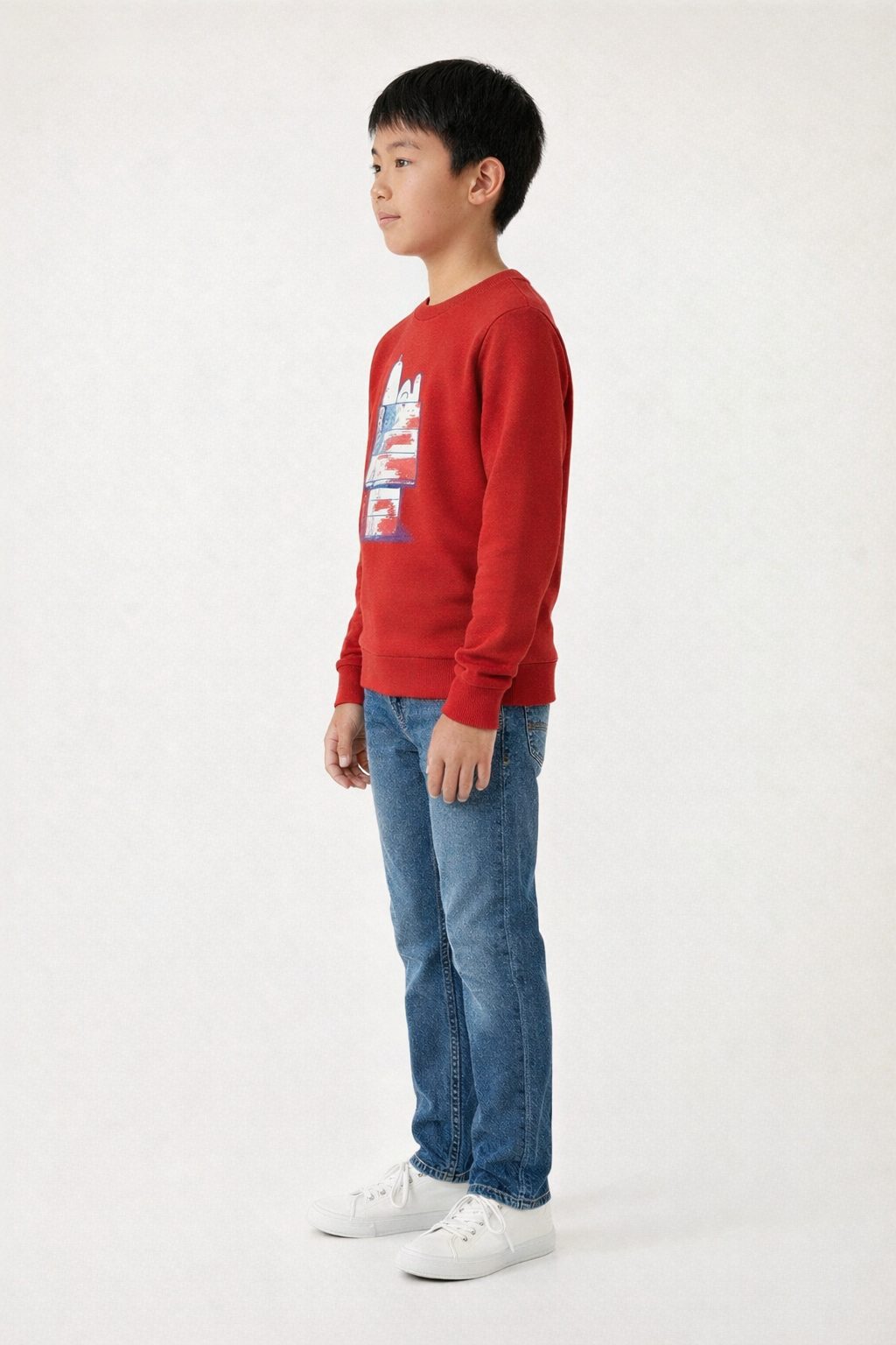 Peanuts Unisex Snoopy Doghouse Flag Sweatshirt for Kids - Image 3
